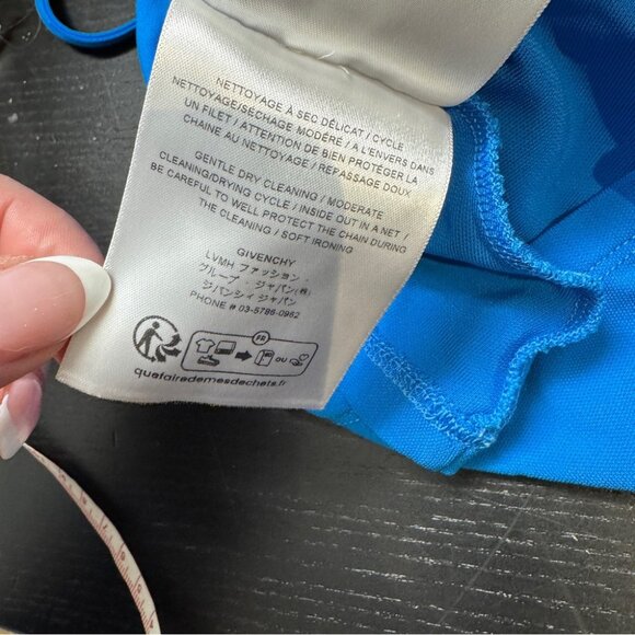 NWT GIVENCHY Draped Sleeveless Top in blue Size 36 - Picture 12 of 13